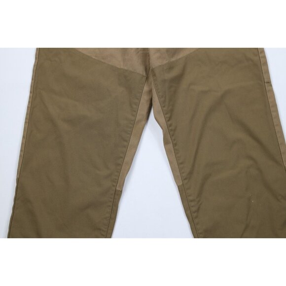 Vintage Gander Mountain Mens 38x32 Faded Canvas Wide Leg Field Brush Pants Brown - Picture 3 of 14